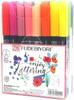 Kuretake ZIG FUDEBIYORI Brush AP Flexible Hard Brush Effective for Fine Large Professional Made In Japan Pens, 24-Color Set, Certified, Odorless,