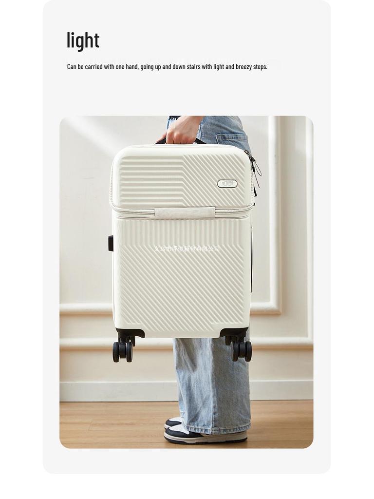 Ping Si 20-Inch Multifunctional Carry-On Suitcase for Women, Men, and Students