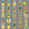 50 Pineapple Cartoon Cute Fruit Children's Hand Account Gu Card Decorative Skateboard Waterproof Suitcase Stickers