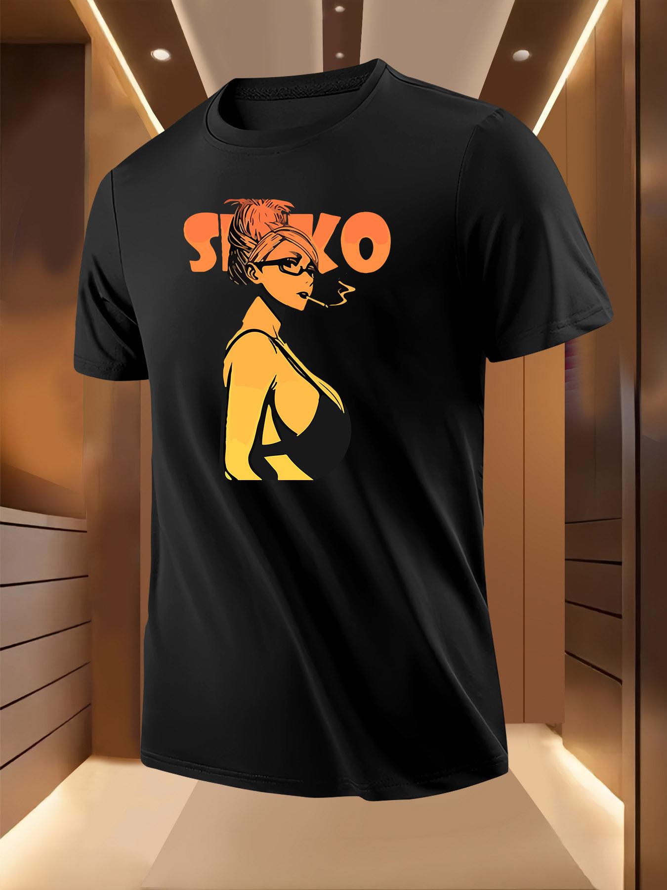 Summer with Bold  SEXO  Print - Breathable T-shirt M