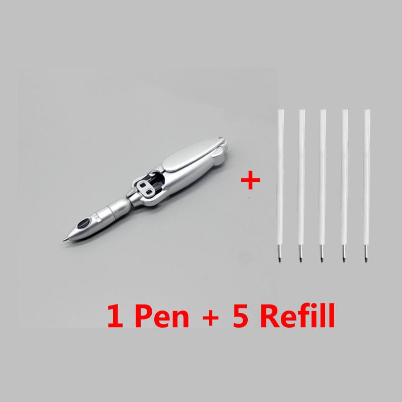 

Забавная шариковая ручка 1,0 мм, чернила темно-фиолетовые, креативный дизайн в виде кальмара, гелевые ручки, подарок для детей, студента, школьные, офисные канцелярские принадлежности silver sets