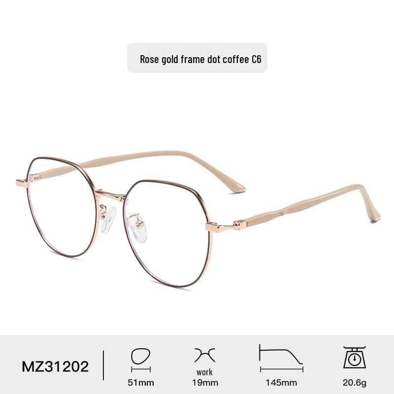 2024 Anti-Blue Light Metal Myopia Eyeglass Frames for Men & Women