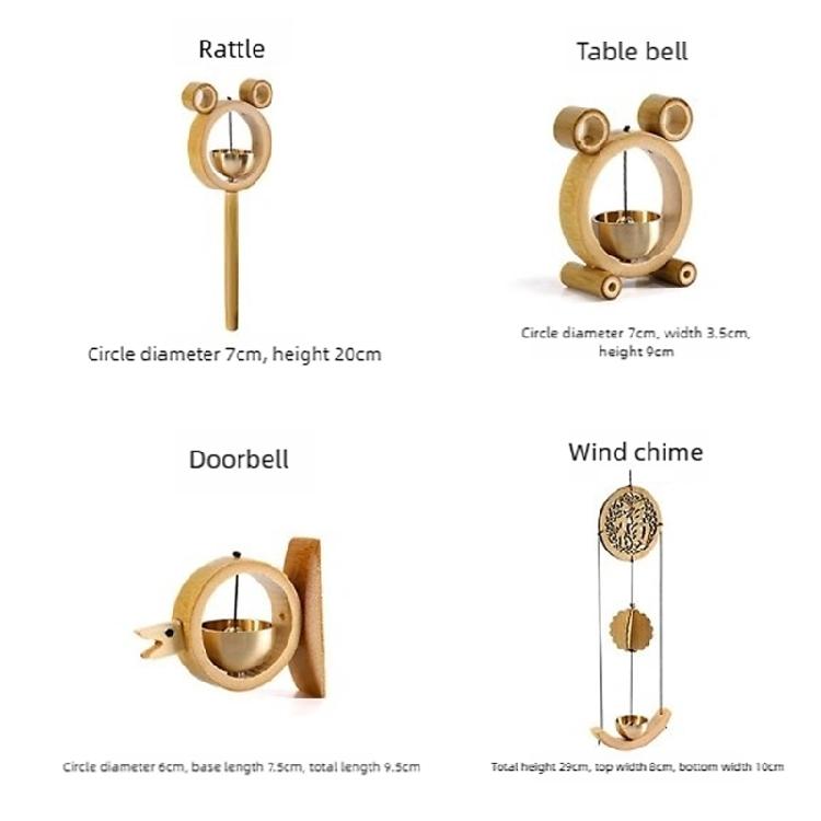 Relaxation Windchimes Door Decors Hanging Bells Handmade Bamboos Craft Easy No Drilling Installation Window Ornament