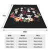 Elviras Mistress Of The Dark Movie Blanket Goth Queen Lily Morticia Picnic Flannel Throw Blanket Warm Chair Sofa Bed Bedspread