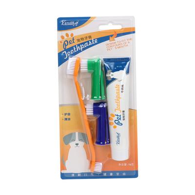 Disposable Toothbrush And Toothpaste Set For Pet Dogs
