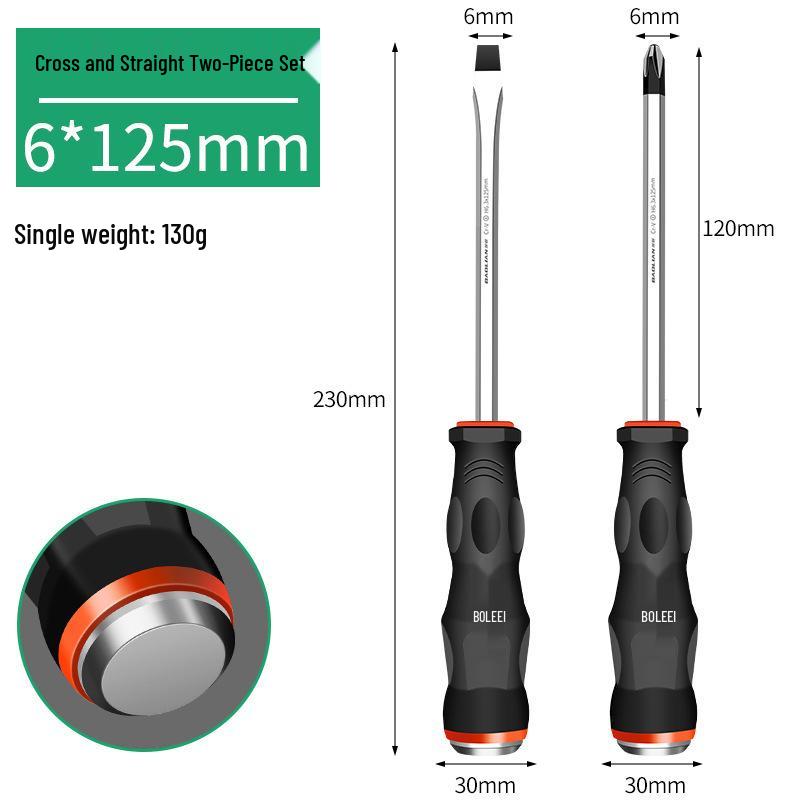 Multi-Function Screwdriver Set: Cross-Head, Slotted, Torx, Hammerable Flat-Head Tools