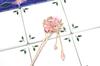 Miaomyao Single Japanese Hair Pink Pink Flower Cherry Hair Accessory [Miaomyao] Hairpin, Hairpin, Style, Tomesode, Ornament, Metal, Gold, Crystal,