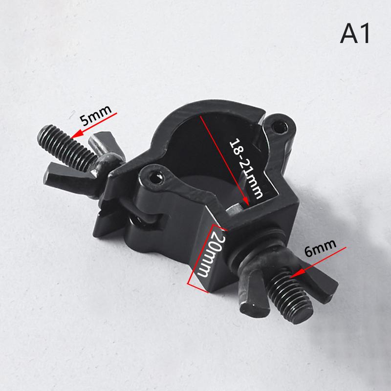 

Алюминиевый поворотный хомут для фермы строительных лесов, крюк для сценического света, одинарный/двойной кольцевой соединитель, труба 18 - 52 мм для максимальной нагрузки 100 кг