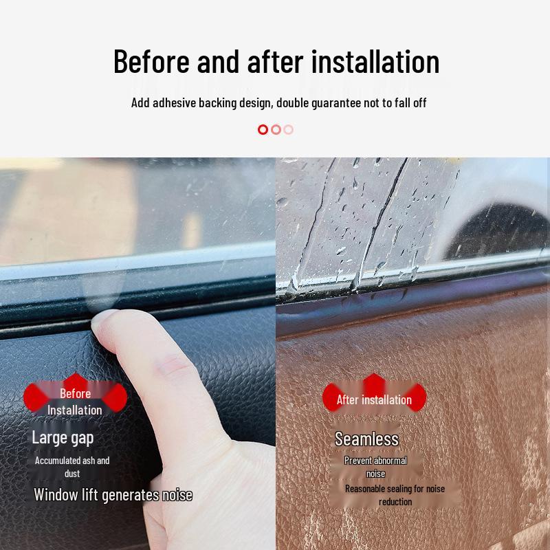 Universelle Autofenster Gummidichtleiste zur Geräuschreduzierung