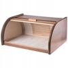 Boîte À Pain - KADAX - Grand Récipient En Bois - Design Contemporain - Couleur Marron - Solide