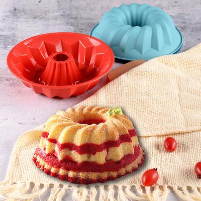 3D Şekil Silikon Kek Kalıbı DIY Pasta Pişirme Araçları Kek Tava Mutfak Yivli Tüp Tava Bakeware Kek Dekorasyon Aracı