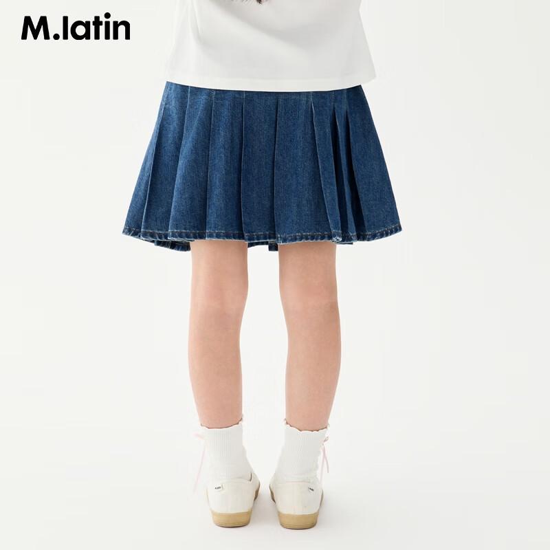 M.Latin Kids  Denim Pleated Skirt M