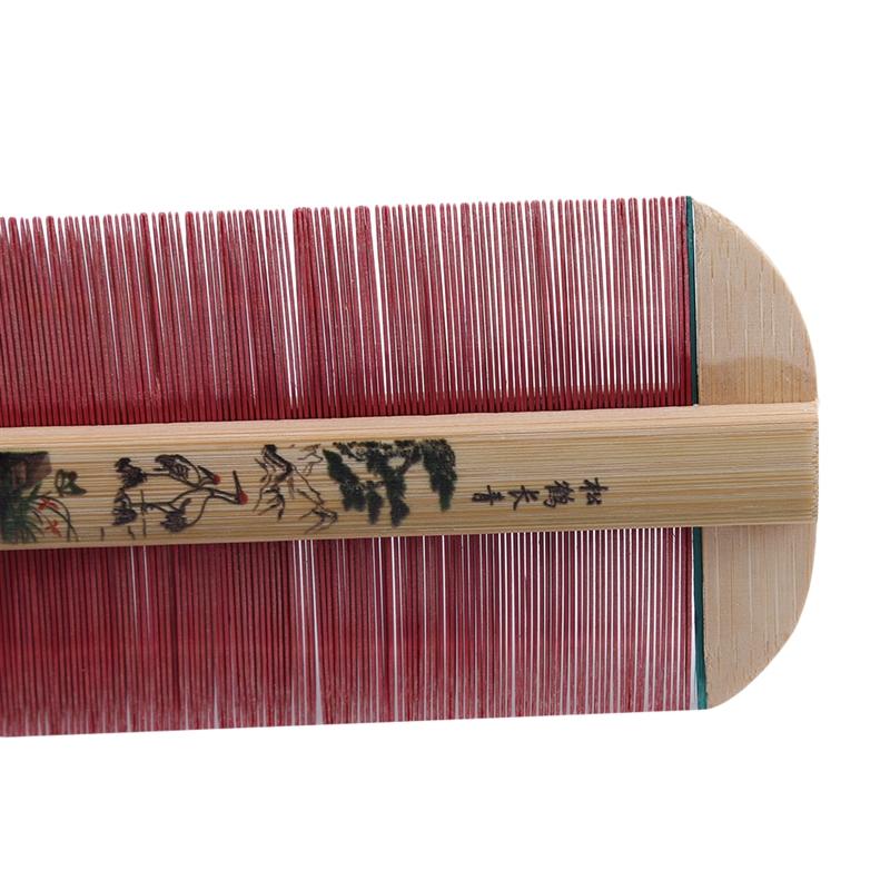 Traditional Double Sided Bamboo Lice Comb Dense Teeth Anti-Itch Head Flea Dandruff Scraping Hair Care Comb