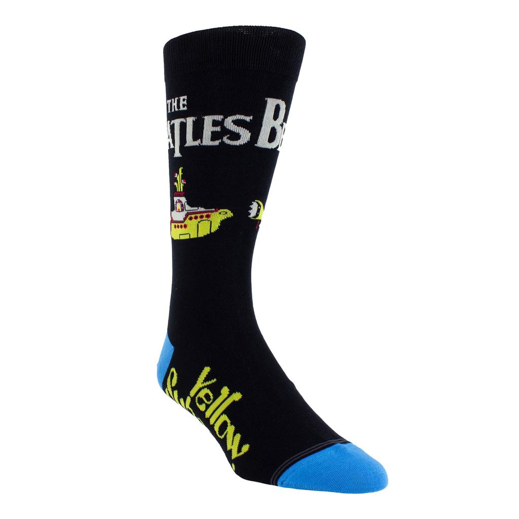 The Beatles Unisex Adult Yellow Submarine Drop T Logo Crew Socks