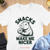 Funny Snacks T Shirt Retro Junk Food Vintage Soft Graphic Streetwear Breathable Homme Top For Everyday Wear Casual
