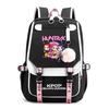 K-pop Inspired Anime Girl Group Backpack Students Teens School Use Lightweight Oxford Fabric With USB Port Padded Straps