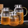 Lìláng 1400ml Hammered Glass Tea & Cold Water Pitcher