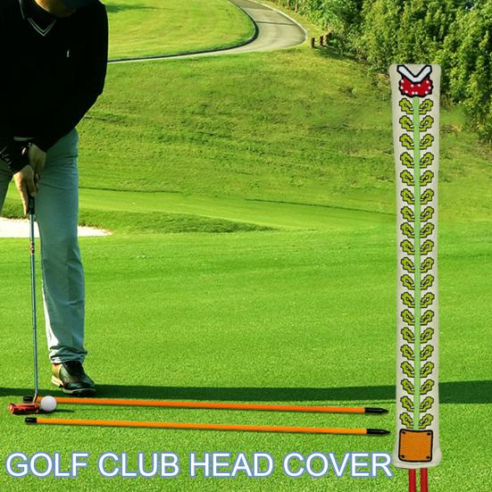 Zarovnání golfové hole Potah hole Odolný proti poškrábání Design vyšívání Odolný vůči opotřebení Golf Putter chránič Potah Příslušenství Příslušenství