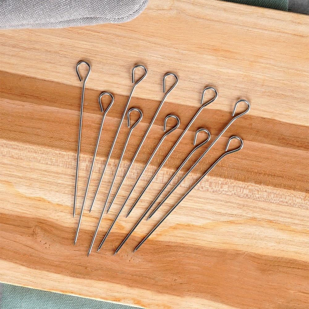 10x Steel Skewers for Roulades, Roulades, Meat, Wrapping, Roasting