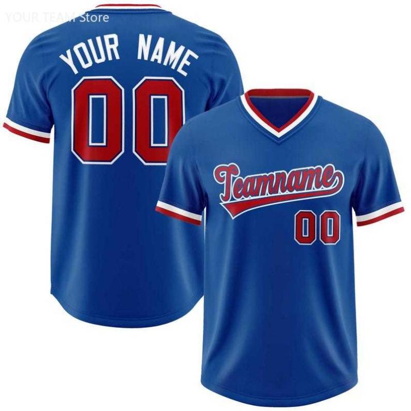 DIY Custom Embroidered V-Neck Baseball Jersey Personalized Uniform Colors Available, Game Day Sport Practice Wear DIY Fan Gift
