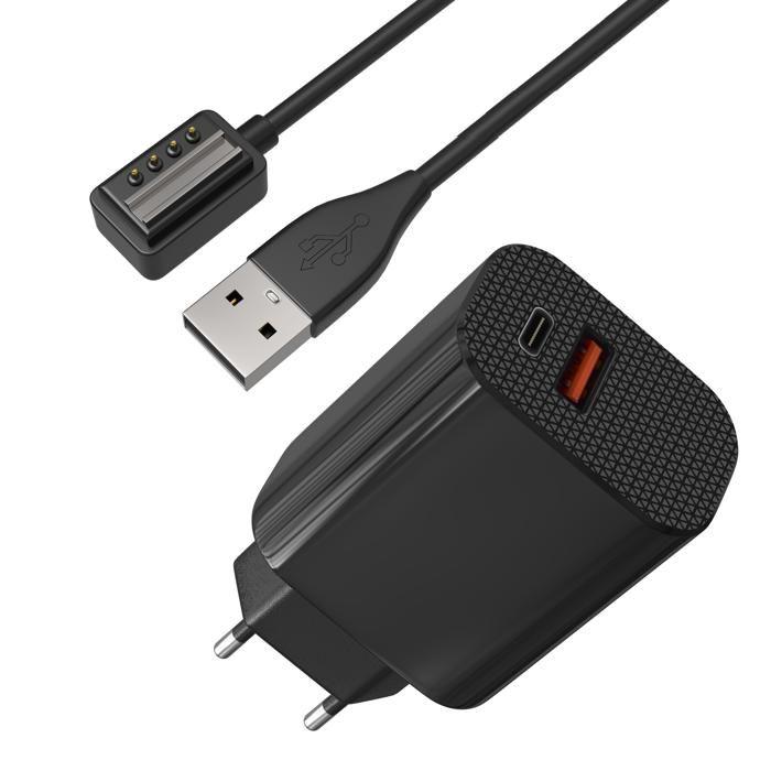 Chargeur Secteur 12W + Cable Compatible avec Suunto 9/9 Baro / D5 / EON Core/Spartan - Charge Montre Phonillico®