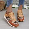 Autumn Women's Casual Shoes Fashion Leopard Print Women Sports Shoes 2024 Lace-up Women's Platform Sneakers Zapatillas De Mujer