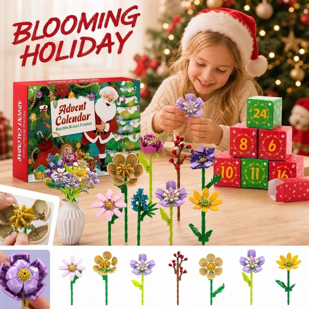 Flower Bouquet Building Christmas - Holiday Collectible Toy