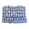 Nuova Borsa a Spalla Media in Tessuto da Donna Blu AS874874-STU