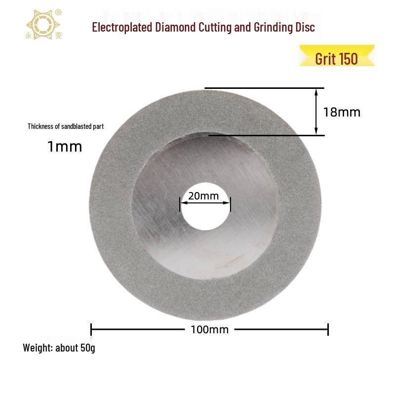 Titanium & Nickel Plated Diamond Cutting Disc for Ceramic, Jade, and Glass - Seam & Grout Cleaning Blade