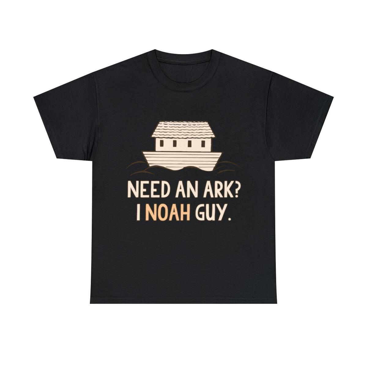 Need An Ark I Noah Guy Funny Christian Graphic Tee Shirt, S-5XL XXXL