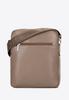 Bolsa Carteiro Masculina Wittchen em Couro Genuíno Grande Bege Taupe Couro Genuíno