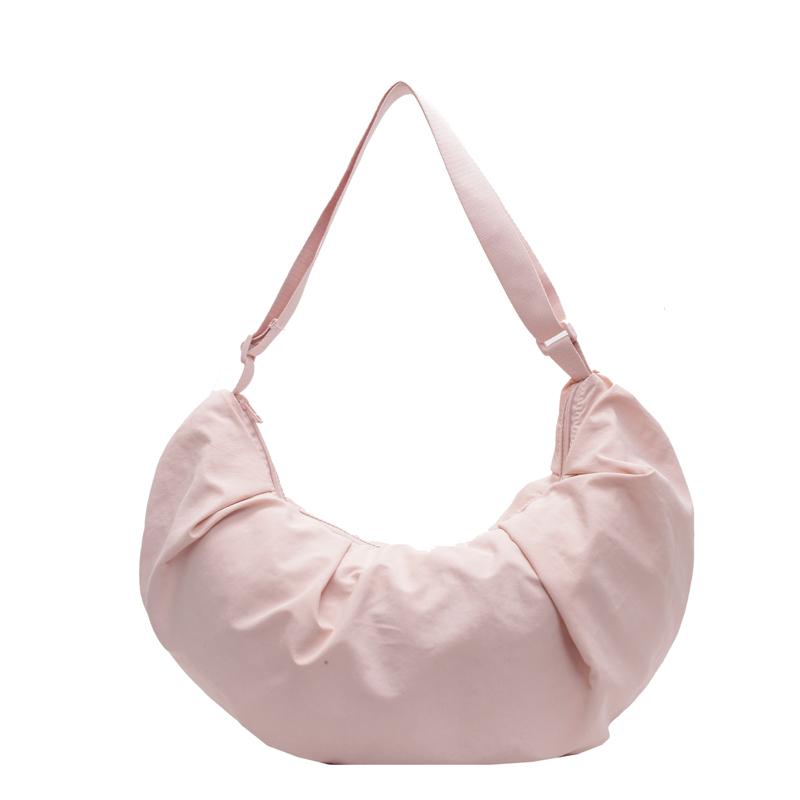 Large Capacity Tote Bag Solid Color Women's Shoulder Crossbody Bag