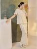 Elegant Sequin Embellished Chinese-Style Women's Shirt and Skirt Set – Spring/Summer Collection