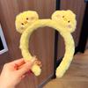 Cute Wool Rabbit Head Headband for Women Ladies Head Wears Princess Girls Lovely Bunny Head Hoop