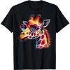 Cute Valentines Day Giraffe Heart Sunglasses Boys Girls Kids T-Shirt