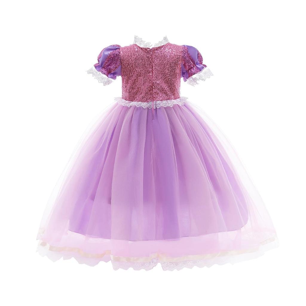 Lien Baby CCBR Princess Costume for and with Accessory Sizes and 150 Purple Dress, Cosplay, One-Piece Events, Recitals, Christmas, Birthdays, Kids,