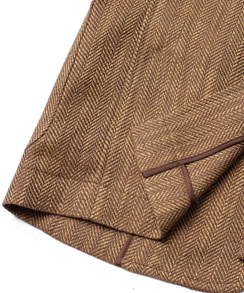 Edwardmax Herringbone Linen Cotton Sports Summer Jacket