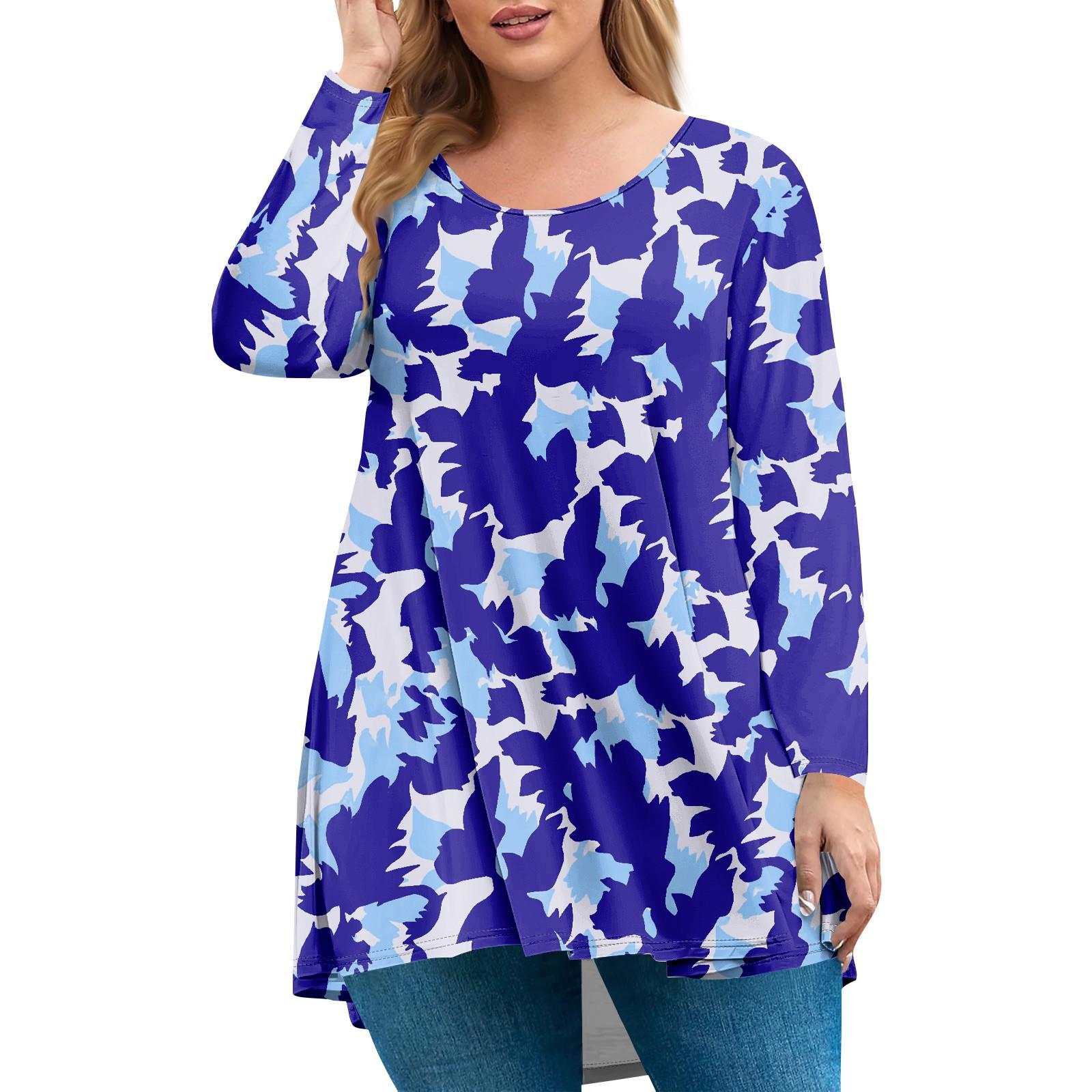 

Женский топ большого размера, рубашка с длинным рукавом и воротником «сад», модный повседневный топ с цветочным принтом XXXL