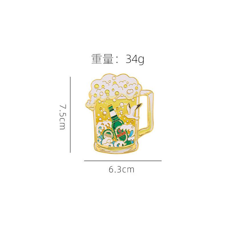 Qingdao Series Beer Culture Enamel Metal Magnetic Fridge Magnet Shandong Travel Souvenir Home Decor Refrigerator Decoration Magnet
