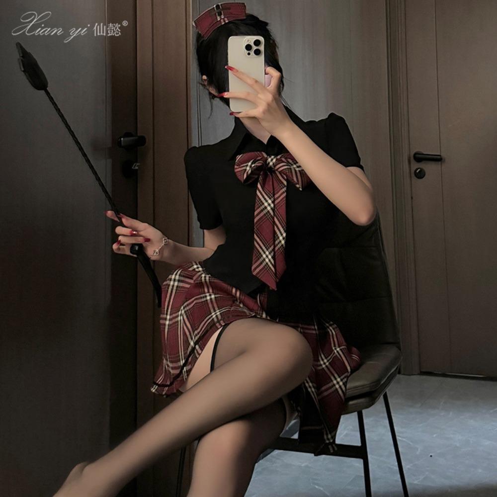 Xianyi Erotic Underwear Pure Lust Tight Seduction Student Clothing Nightclub Spice Style Passion Sexy Uniform Set 569