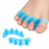 2pair Toe Separator Correct Foot and Bunion Pain Thumb Divider Silicone Toe Straightener for Overlapping Toes Foot Care Tools