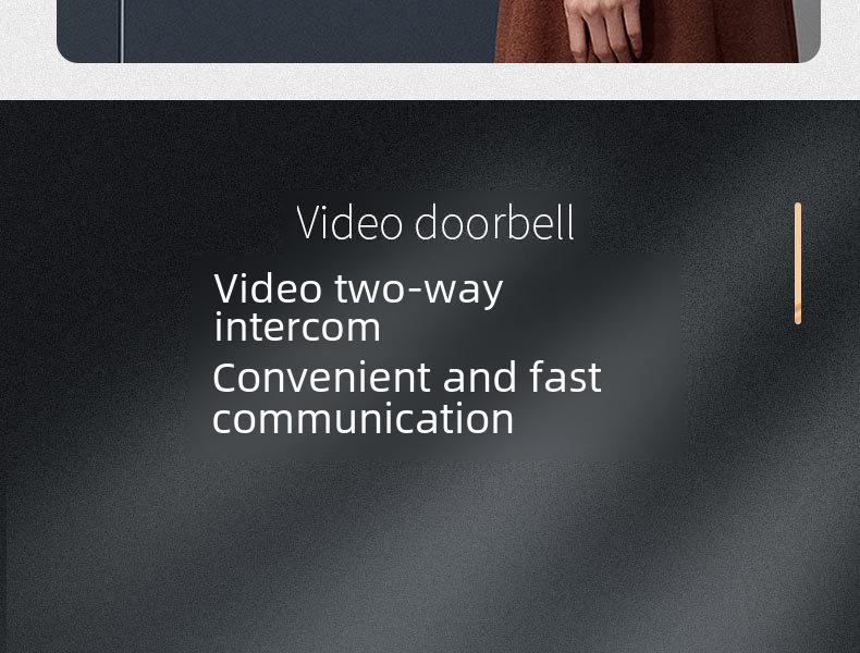 M12 Wireless Video Intercom Doorbell with Screen and HD Surveillance Voice Alert
