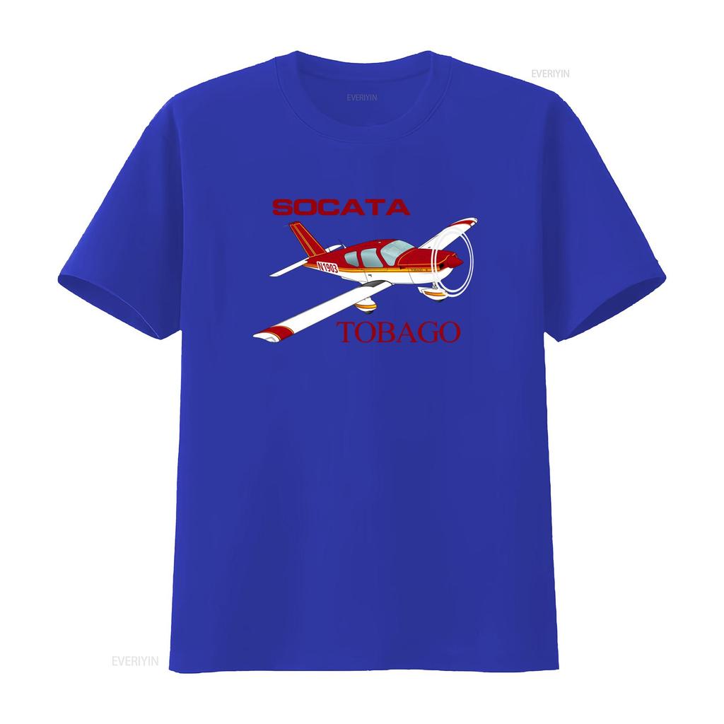 Socata Tobago Tb 10 Airplane Print T Shirt for Casual Fashion vintage Washed Comfortable Top For Everyday Wear graphic fashion