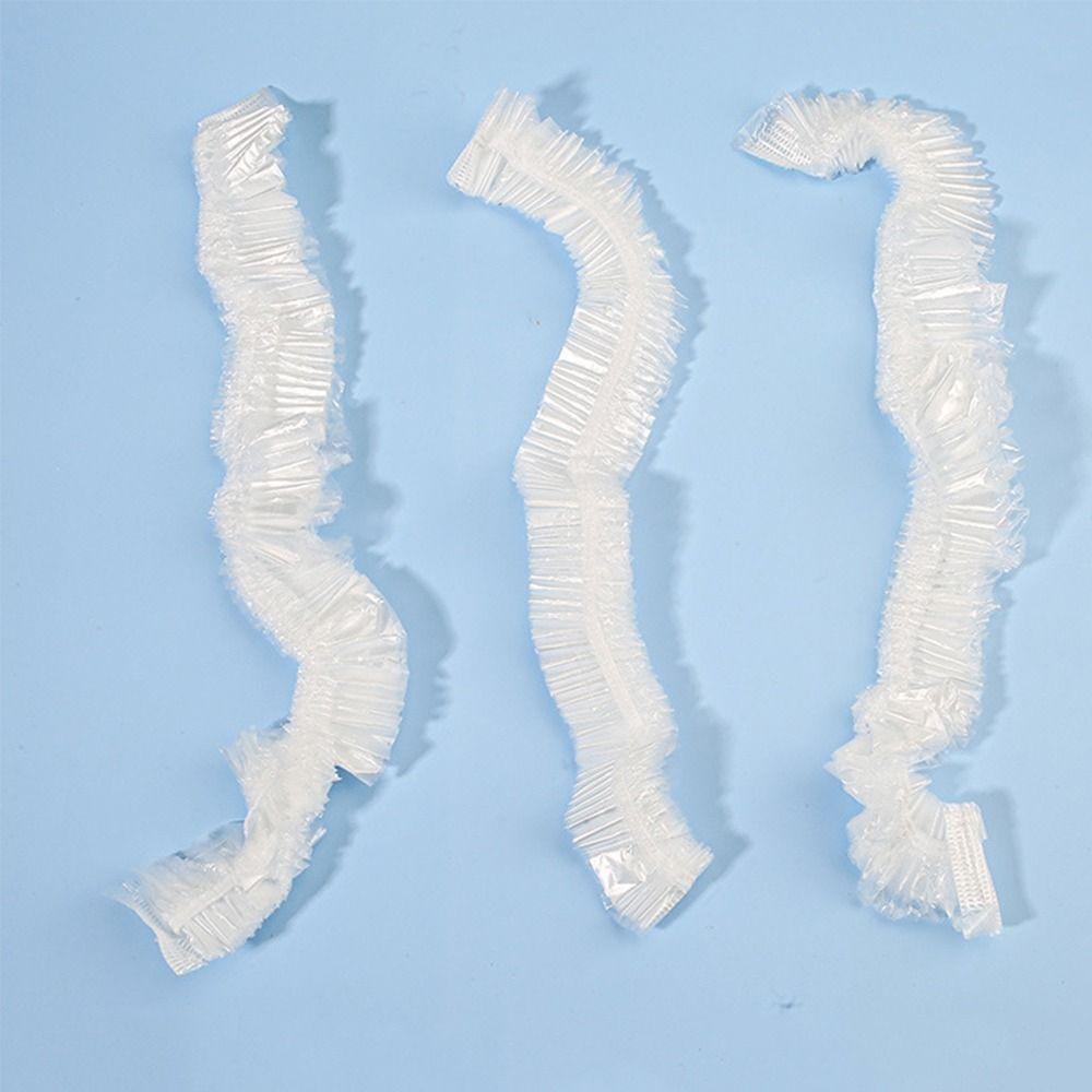 50Pcs Elastic Band Disposable Tray Cover Stretchable Plate Bowls Caps Food Saver Bag