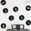 Pegatinas de pared de discos de música clásica para la decoración del hogar: Dormitorio, Sala de estar, Porche, Dormitorio