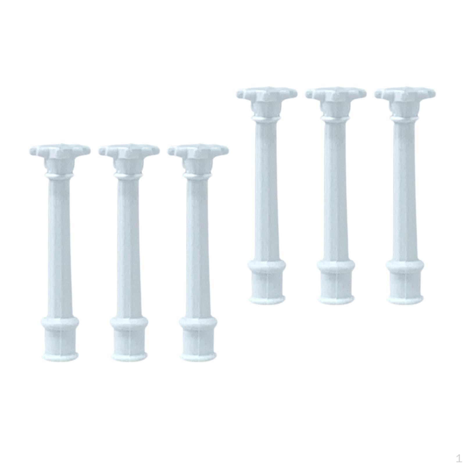 

6 Штук Міні Модель Римських Колон Грецька Архітектурна Скульптура DIY Декоративний Класичний 3.5cm