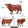 Kids' Cognitive Farm & Ranch Animal Models - Cow, Buffalo, Bison Desktop Toy Ornament