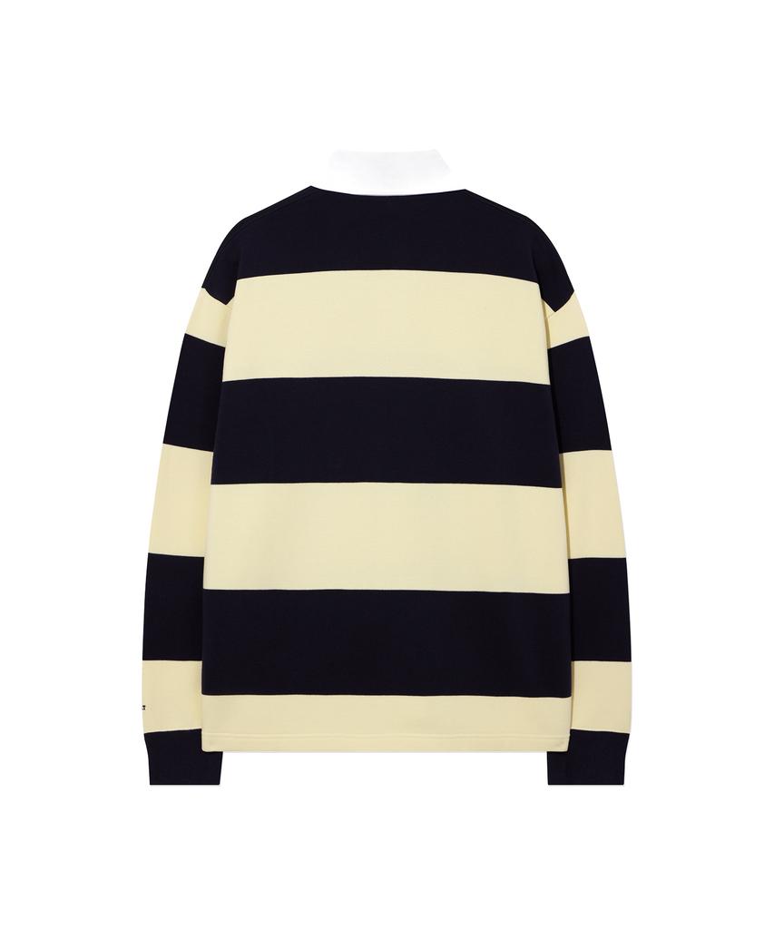 COVERNAT Small C Logo Rugby Sweatshirt Navy