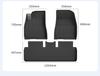 Eco-Friendly TPE Molded Pedal-Style Floor Mats for 2023 Tesla Model 3 Refresh