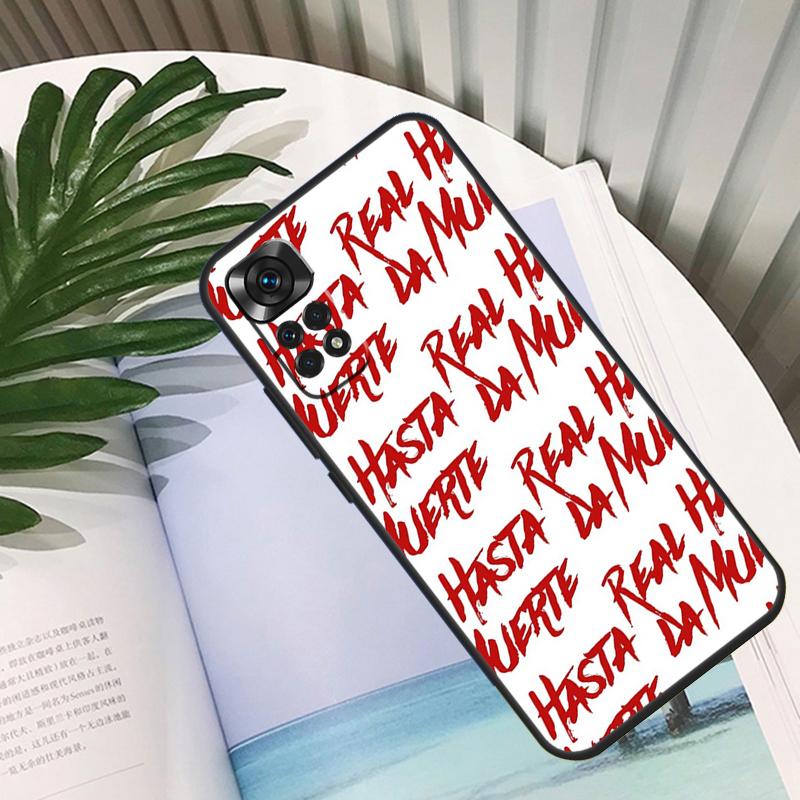 Anuel AA Real Hasta La Muerte Phone Case For Xiaomi Redmi Note 12 11 10 8 9 Pro Note 9S 10S 11S Redmi 9C 12C 9T 10C Cover